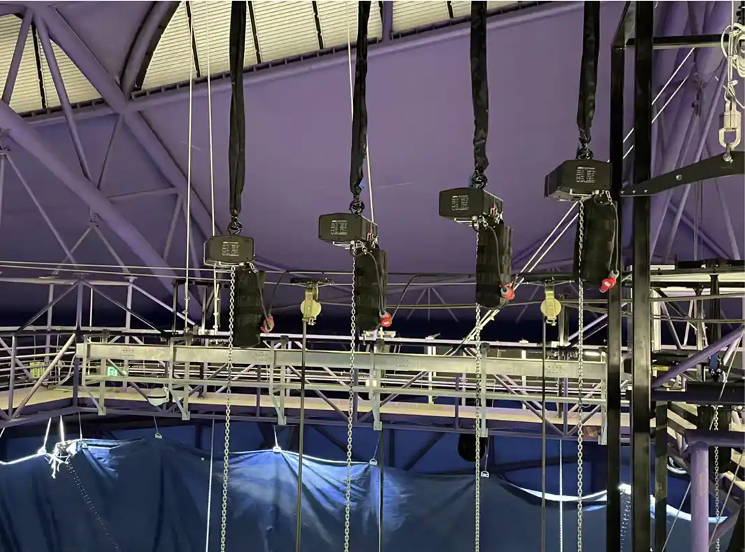 Application Of G80 Chain in Stage Hoists
